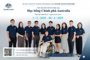 Học bổng toàn phần chính phủ Úc AAS dành cho bậc Thạc Sĩ